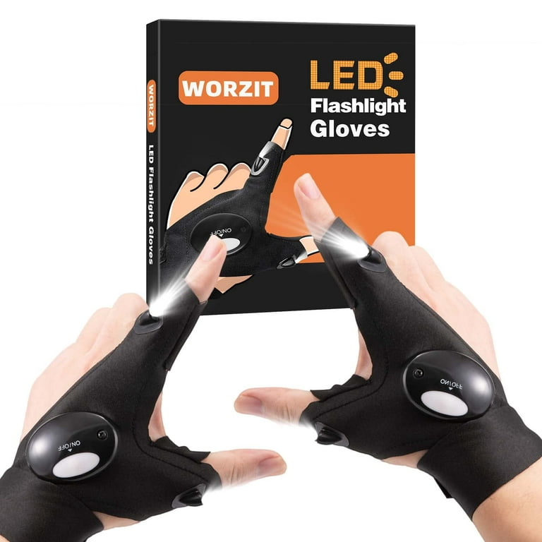 Stocking Stuffers Men Gifts LED Flashlight Gloves Cool Gadgets for Men  Christmas