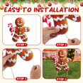 thumbnail image 4 of Señales Navideñas para Jardín Memorywuu 8 Piezas 25 cm Hombre de Jengibre 3D, 4 of 6