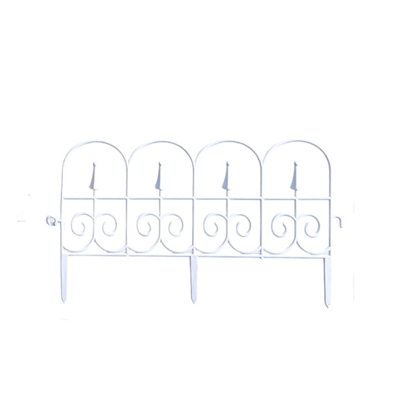 GSKKLQ European Style Garden Fence 22.83x13.38 Inch - Outdoor Courtyard Small Fence for Lawns Decoration, Border Edging