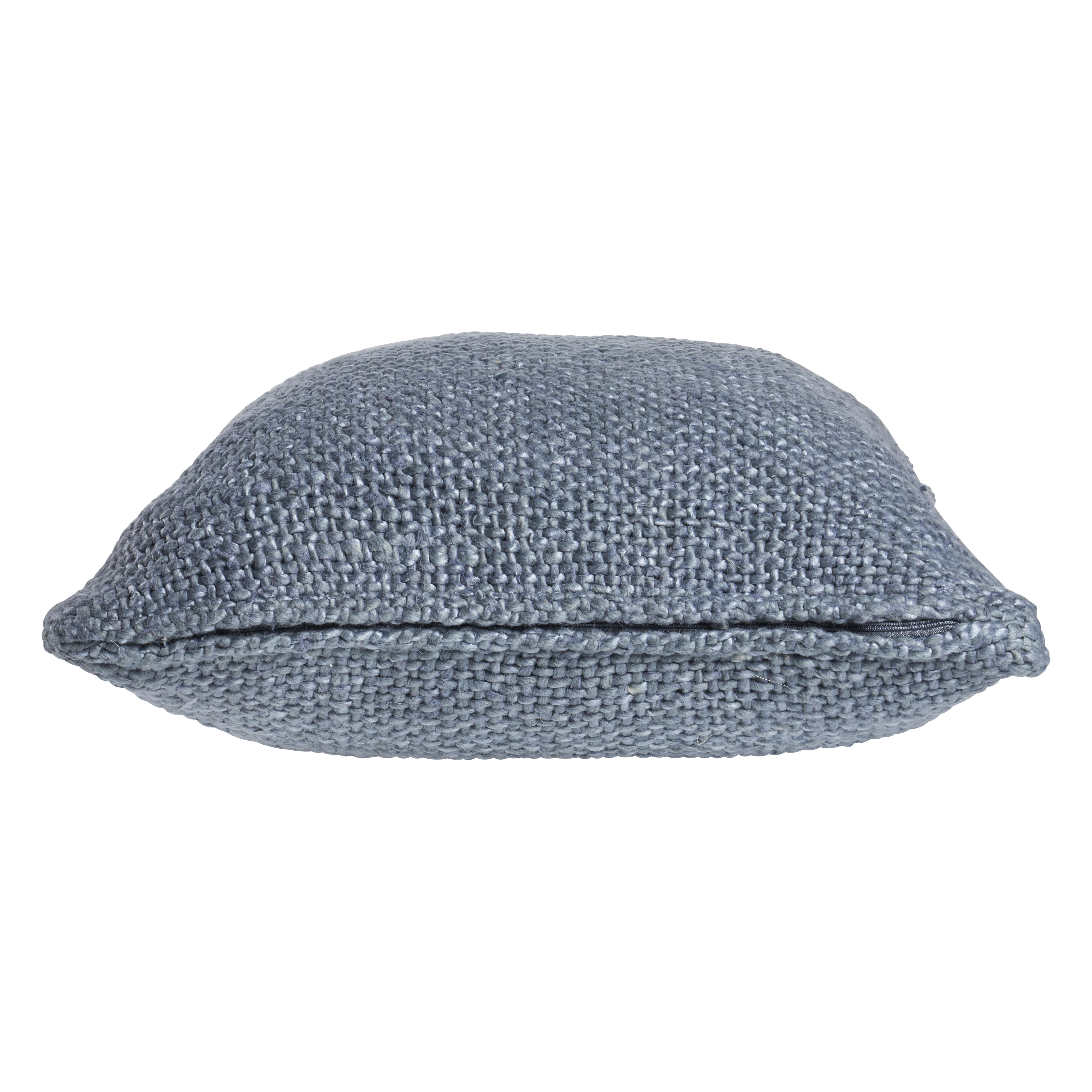 Harlow Hill Gavin Frost Blue Solid 20" x 20" Cotton Blend Adult Decorative Feather Filled Pillow