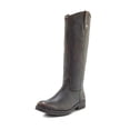 thumbnail image 1 of Botas Frye Melissa con doble suela y botón para mujer, color negro, 7 m, 1 of 7