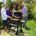 thumbnail image 6 of UBesGoo Charcoal Grill Portable BBQ Grill Smoker Steel BBQ Pit Outdoor for Camping, Black, 6 of 7