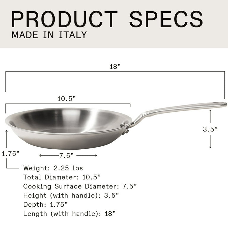 Made In Cookware - 10-Inch Stainless Steel Frying Pan With Lid 