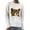 White, variant on Fall Womens Sweater Knit Cute Animal Graphic Long Sleeve Crewneck Pullover Tops White