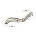 thumbnail image 4 of GFYSHIP For Yamaha Tenere 700 2019-2023 T7 T700 XTZ 690 700 Escape Slip-on Motorcycle Exhaust Muffler High Position Mid Link Pipe 51mm, 4 of 9