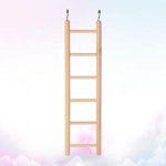 LOLIPPYY Parakeet Climbing Rope Ladder Wooden Beige Intelligence Development 1Pack