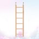 thumbnail image 4 of Escalera para cacatúas, periquitos y loros. Columpio de madera. Juguete para pájaros. Escalera colgante. Puente colgante., 4 of 8