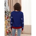 thumbnail image 2 of Suéteres navideños bonitos para mujer, jersey informal, cómodo y cálido de manga larga, prenda de punto básica para ropa de calle de otoño, 2 of 5