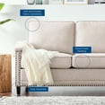 thumbnail image 6 of Modway Ashton Upholstered Fabric Sofa in Beige, 6 of 8