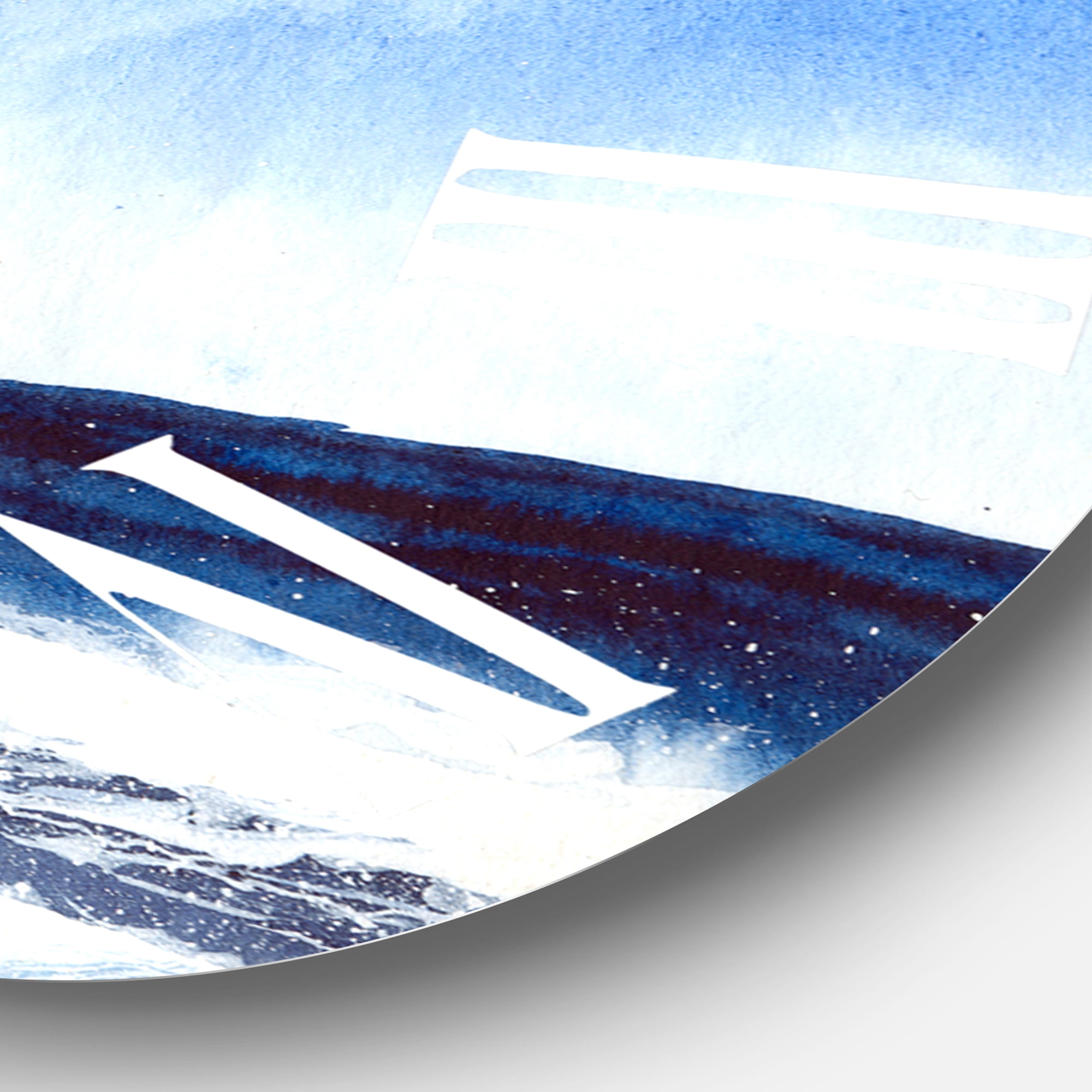 Designart 1 in Coastal Wall Clock