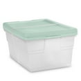 thumbnail image 6 of Sterilite 24 Pack Stacking Storage Container Tub with Lid, 16 Quart, Mint, 6 of 6