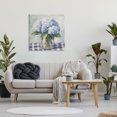 thumbnail image 3 of Stupell Industries French Country Hydrangeas on Gingham Tablecloth Canvas Art, 30 x 30, by Petals Prints Design, 3 of 8