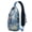 Bright Botanica, variant on Exotic Paisley Artwork Sling Bag – Vintage Bohemian Floral Crossbody Backpack, Lightweight Travel Daypack with Adjustable Strap & Multi-Pocket Design