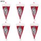 thumbnail image 1 of Bolsa de tenedor de vajilla temática navideña Tenedor Cuchara Bolsa de almacenamiento de tela no tejida Decoración de mesa, Rojo 6 piezas Monstrate HA000295-03B, 1 of 7