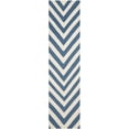 thumbnail image 2 of Safavieh Dhurries Deborah Geometric Runner Rug, Blue/Ivory, 2'6" x 10', 2 of 8