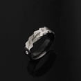 thumbnail image 2 of Will Always Be With You Stainless Steel Couples Ring Stainless Ring Letter Engagement Wedding Promise Rings Jewelry, 2 of 8