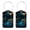 Multi2, variant on RATGON 2 Pack Luggage tag PU Leather with Stainless Steel Loop Fragile Blue Purple Dragonfly Travel Trip