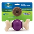 thumbnail image 1 of Juguete para perros PetSafe Busy Buddy Bouncy Bone morado tamaño mediano, 1 of 6