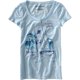 thumbnail image 1 of Aeropostale Montauk Ny - Camiseta con cuello ancho para mujer, color azul, grande, 1 of 1