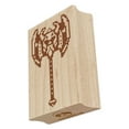 thumbnail image 1 of Pixel Dwarven Battle Axe RPG Weapon Rectangle Rubber Stamp Stamping Scrapbooking Crafting - Small 1.7in, 1 of 7