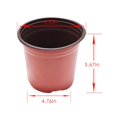 thumbnail image 3 of 100Pcs 6.85" Plastic Plants Nursery Pot Seedlings Flower Plant Container, 3 of 5