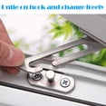 thumbnail image 4 of Raindrops 4 Sets  Stainless Steel Casement Window Stopper Wind Bracing Sliding Window Hook, 4 of 8