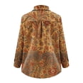 thumbnail image 5 of Vintage Corduroy Shirts for Women Loose Long Sleeve Button Down Shirts Fall Winter Blouse Casual Outerwear Jackets, 5 of 5