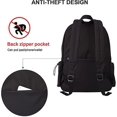 thumbnail image 5 of Mochila escolar CHAO negra para mujer 14 pulgadas resistente al agua, 5 of 5