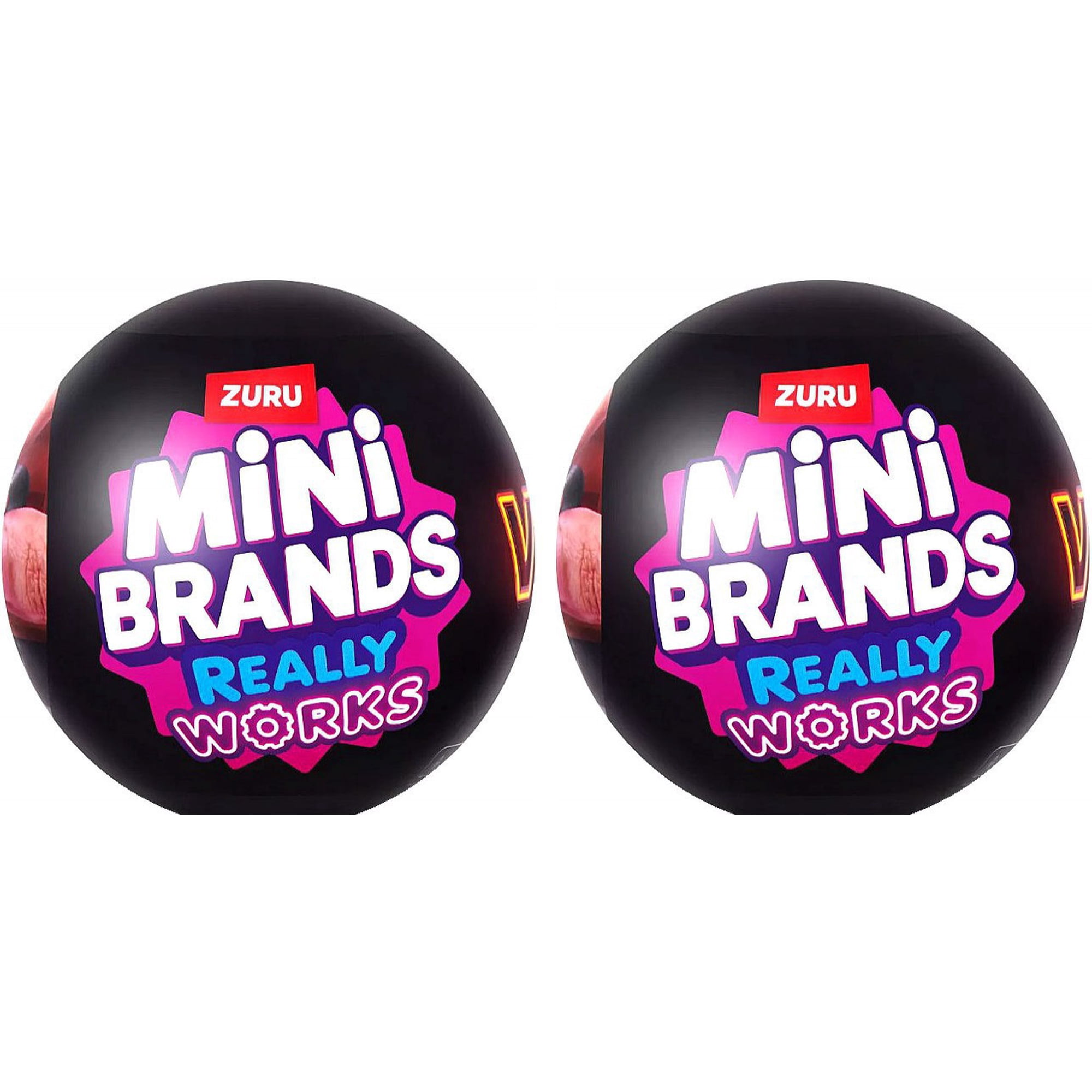 Mini Brands! Really Works Vinyl LOT of 2 Mystery Packs (4 RANDOM Mini Vinyl Records Per Pack)