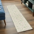 thumbnail image 3 of Sage Green Easter 2'x6' Runner Rugs for Hallway Kitchen Bedside Non Slip Washable, Spring Vintage Bunny Eggs on Linen Entryway Rug Runners with Rubber Backing, Long Carpet Runner for Laundry Room, 3 of 8
