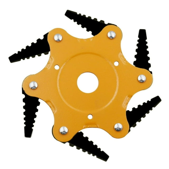 Steel Cutter Head Steel Trimmer Head 6 Teeth Sturdy Grass Trimmer Blade Durable Steel Razor Trimmer Head Flexible Professional Blade Easy Cutting for Lawn Weeding Garden�?reen�?