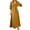 v#83Yellow381, variant on Rggeeun Womens Dresses Solid Color Half Sleeve With Pleated V-Neck Waist Draping Ankle-Length Loose Fit Soft Breathable Lightweight For Summer Celebrity Party Cute Sundress,Brick Red,L