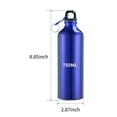 thumbnail image 7 of 750mL Bottles with Carabiner Portable Aluminum Bottle Reusable Leakproof Jug for Hiking Travel Outdoor Sports Gym Fitness, 7 of 7