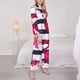 thumbnail image 3 of Balery Pink Flamingos Conjunto de Pijama con Estampado para Mujer, Conjunto de Dos Piezas con Manga Larga, Ropa de Dormir Suave con Bolsillos, Pijamas Cómodos-XX-Large, 3 of 7