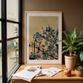 thumbnail image 6 of Beckon the Blue - Philadelphia Pennsylvania Photography Silhouette Abstract Floral Minimalist Botanical Nature Surrealism Oak Framed Wall Art Print 12 x 18 inches, 6 of 59