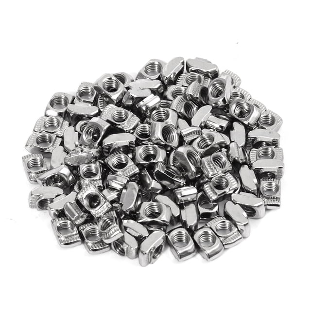 FOMIYES 100Ud T-Nut Acero Carbono Para Perfil Aluminio Europeo 20x20 Mm Resistente