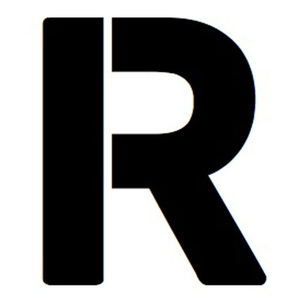 18x24 Large Letter Stencil from 4 Ply Mat Board Letter R