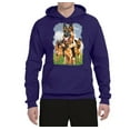 thumbnail image 2 of Wild Bobby, German Shepherd Dog Animal Pet Lover, Dog Lover, Unisex Graphic Hoodie Sweatshirt, Purple, X-Large, 2 of 3