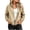 Khaki, variant on Staron Women's Lightweight Zip Jacket Casual Long Sleeve Solid Basic Loose Cardigan Travel Vacation Spring Summer Fall Tops Army Green L