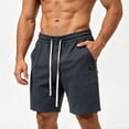 thumbnail image 4 of Byworldtasic Men's Sweat Shorts Baggy Sweatpants Lounge Sweat Loose Shorts Workout with Pockets, 4 of 5
