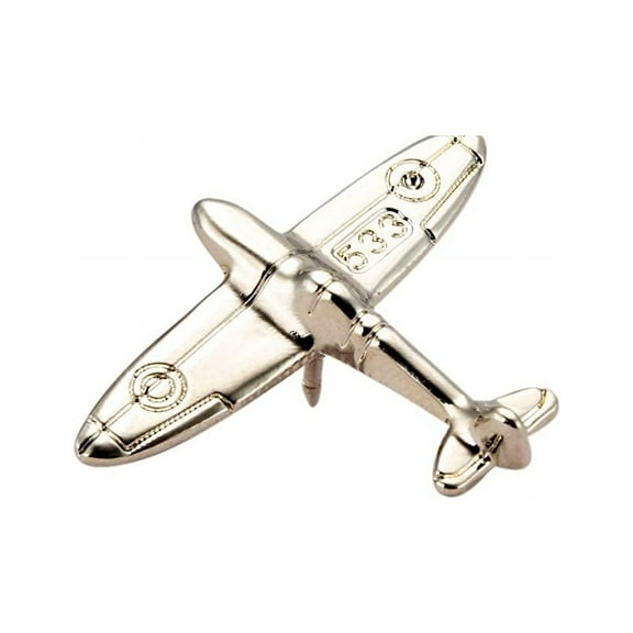 Knighthood Silver Airplane Lapel Pin Badge Coat Suit Collar Accessories Brooch for Men