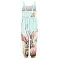 thumbnail image 4 of Baby Girl Easter Backless Halter Jumpsuit Toddler Girls Strap Slouch Romper Jumpsuit Harem Pants with Pockets for 1-8Years Blue 4-5 Years, 4 of 6