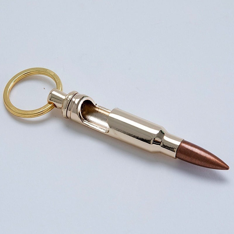 Bullet Shell Bottle Opener Beer Soda Gold Keychain Key Ring Bar Tool For Man Boy 