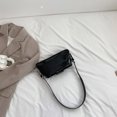 thumbnail image 4 of Bolso de hombro Bolsos de mujer Bolsos de axila de moda de cuero PU brillante Negro Wdftyju Para Estrenar, 4 of 5
