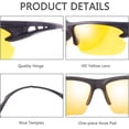 thumbnail image 2 of Gafas de conducción nocturna para hombres y mujeres Gafas de sol de seguridad con, 2 of 4