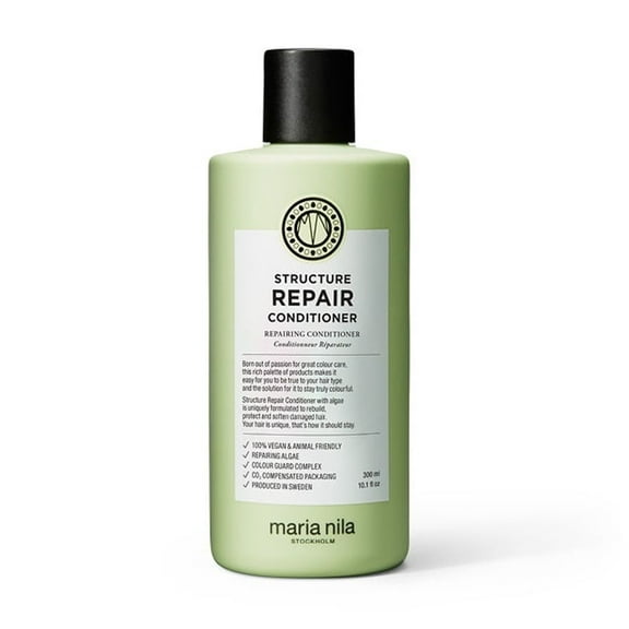 Maria Nila Structure Repair, Conditioner 10.1 Fl Oz, For Damaged & Chemically Treated Hair, Algae Extract Rebuilds & Moisturizes, 100% Vegan & Sulfate/Paraben free