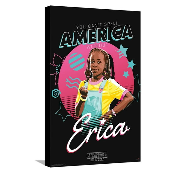Netflix Stranger Things: Season 3 - Erica Canvas Wall Poster, 14.725" x 22.375"