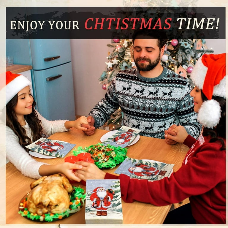 Christmas paper guest towels for bathroom hotsell