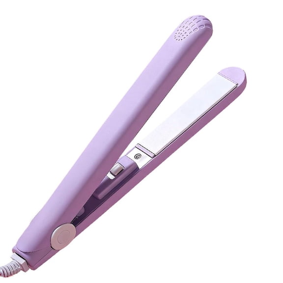 KRONDO Mini 2-in-1 Hair Straightener and Curling Iron – Ceramic Coated Plates, Compact Travel Size for On-The-Go Styling
