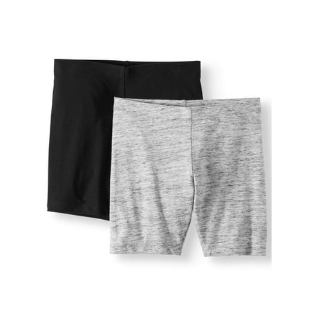Solid Bike Shorts, 2-Pack (Little Girls & Big Girls)